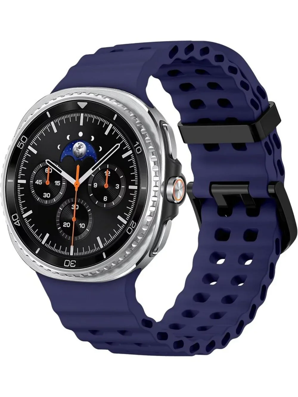 Unisex Blue Analog Quartz Breathable Marine Replacement Samsung Galaxy Watch